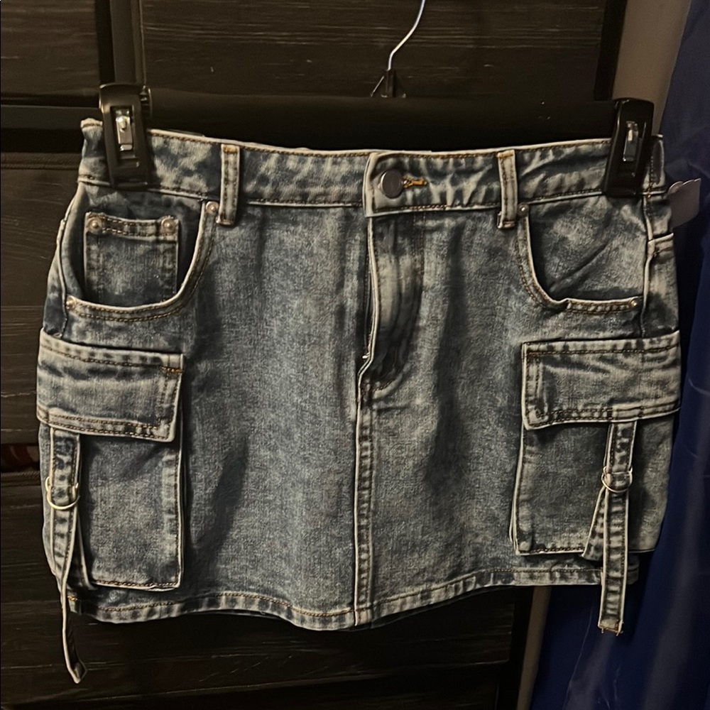 Denim Mini Skirt